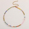Colorful Beaded Necklace - Freshwater Pearl & Evil Eye Pendant, Stainless Steel 18K Gold Plated Y2K Trendy Jewelry for Women & Teen Girls - 3 of 4