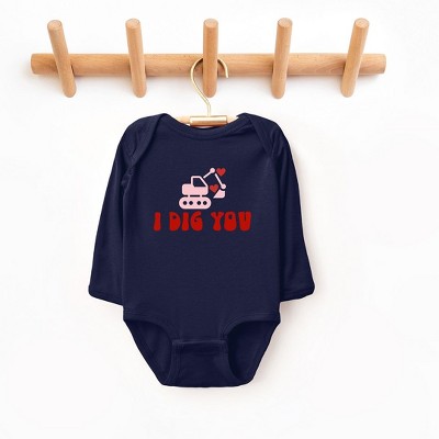 The Juniper Shop I Dig You Baby Long Sleeve Bodysuit