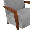 Sapphtopaz 1pc Ultra-Modern Accent Chair Upholstered Lounge Chair with Foam Seat Cushion, Solid Wood Luxury Living Room Chair Comfy Chair - 3 of 4