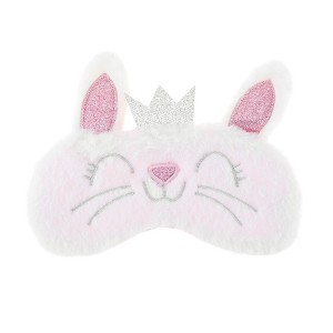 Unique Bargains Fleece Long Ear Cats Eye Mask 1 Pc - 1 of 4