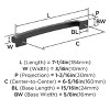 Amerock Incisive 6-5/16 Inch (160mm) Cabinet or Furniture Pull - 4 of 4