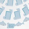 Kate Aspen 1st Birthday Milestone Photo Banner & Cake Topper - Shark Party | 28482NA - 4 of 4