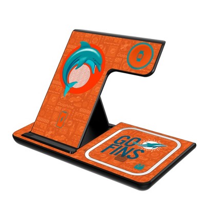 Keyscaper Miami Dolphins 2024 Edition 15-Watt 3 in 1 Charging Station