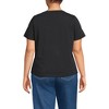 Lands' End Women's Short Sleeve Lightweight Jersey Gathered Shoulder T-Shirt - 2 of 4