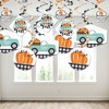 Big Dot of Happiness Happy Fall Truck - Harvest Pumpkin Party Hanging Decor - Party Decoration Swirls - Set of 40 - 3 of 4