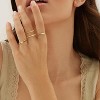 5-10 Stackable Rings for Women Non Tarnish Dainty 14K Gold Plated Stackable Thin Rings Cubic Zirconia - 3 of 4