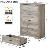 5/6 Drawers Dresser for Bedroom, Chest of Drawers with Wide Metal Handle, Storage Organizer Dresser for Bedroom,Living Room,Kids Room - 2 of 4