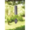 Manual Woodworkers and Weavers Let Heaven and Nature Sing Cylinder Wind Chime, 24 Inches Tall, Grey Finish with Holiday-Inspired Message - 2 of 3