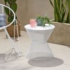 NicBex 16" Hourglass Iron Accent Table, Open Cage Bistro Table,  Metal Side Table Outdoor/Indoor for Bohemian Gardens & Decks - 2 of 4