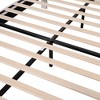 Sapphtopaz Bed Frame Upholstered Platform Bed with Flower Shape Velvet Headboard, Slats Support, No Box Spring Needed, Easy Assembly, Red - 2 of 4