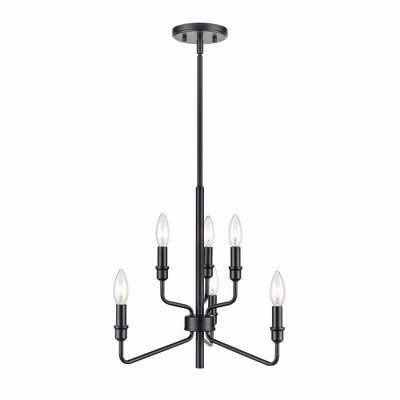 Elk Home Saginaw 6 - Light Chandelier in  Matte Black