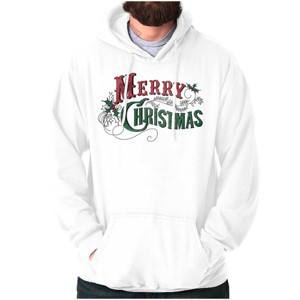 Classic Merry Christmas Mistletoe Hoodie Sweatshirt Women Men Brisco Brands - 1 of 4