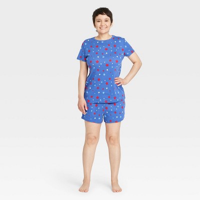 Women's Americana Stars Matching Family Pajama Set - Blue S