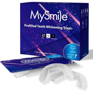 MySmile Prefilled Teeth Whitening Trays Kit, 12% Hydrogen Peroxide Tooth Whitening Trays - 1 of 4