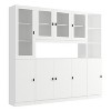 Famapy Combination Living Room Display Cabinet Tempered Glass Display Cabinet Storage Solutions - 2 of 4