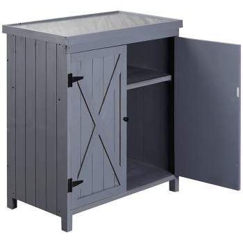 Homeplast Eve Cabinet 2 Door 2 Shelf Weatherproof Outdoor Plastic Storage  Unit For Balcony, Patio, Garage, Or Porch, 55 Pound Capacity : Target