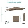 Sonkuki Outdoor 9x9 FT 240gsm Solution-Dyed Patio Cantilever Umbrella With Canopy - 3 of 4