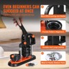 VEVOR Button Maker Machine, 2.28 inch/58mm Pin Maker with 100pcs Button Parts, Ergonomic Arc Handle Punch Press Kit, Button Maker, Black - 4 of 4