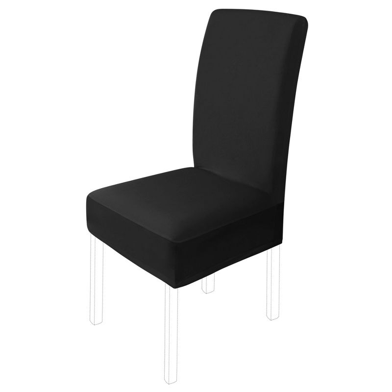 PiccoCasa High Elasticity Stretch Bar Dining Chair Slipcover 1 Pc, 3 of 4