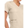 MediChic Women's Ruth 3-Pocket Multi Stitch V-Neck Scrub Top - 4 of 4