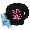 Holly Jolly Outline Puff -  Women's Graphic Sweatshirt - 3 of 4