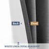 Awesome Home  100% Blackout Cotton Blend Thermal Grommet Curtains, 2 Panels - 3 of 4