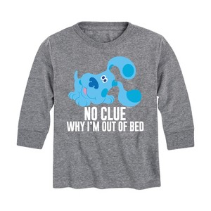 Boys' - Blue's Clues & You! - No Clue Why I'm Out Of Bed Long Sleeve Graphic T-Shirt - 1 of 4