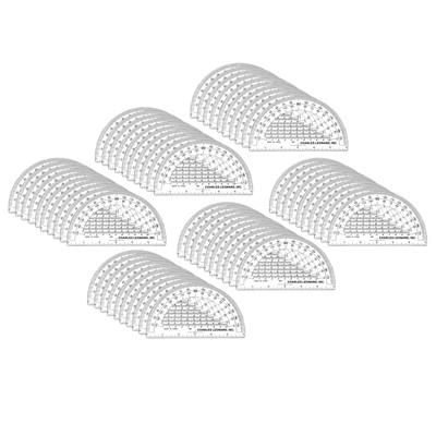 Charles Leonard 6 Inch Protractor, Plastic, Pack of 60