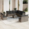 vidaXL Garden Sofa Set Grey - 2 of 4