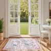 COZONY Washable Floral Vintage Rug with Non-Slip Backing - 2 of 4