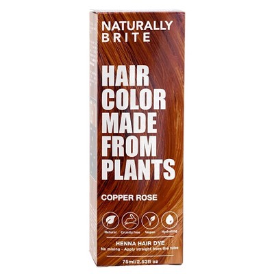 BRITE Naturally Henna Hair Dye Copper Rose - 2.53 fl oz