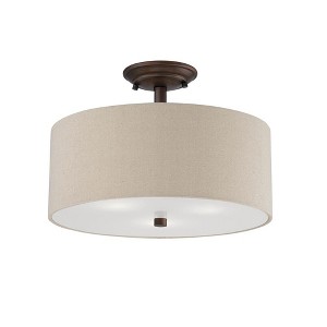 Millennium Lighting Jackson 3 - Light Flush Mount in  Rubbed Bronze - 1 of 1