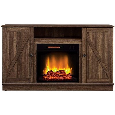 HearthPro Alexander Electric Fireplace Media Console in Weathered Brown - SP6547-OF