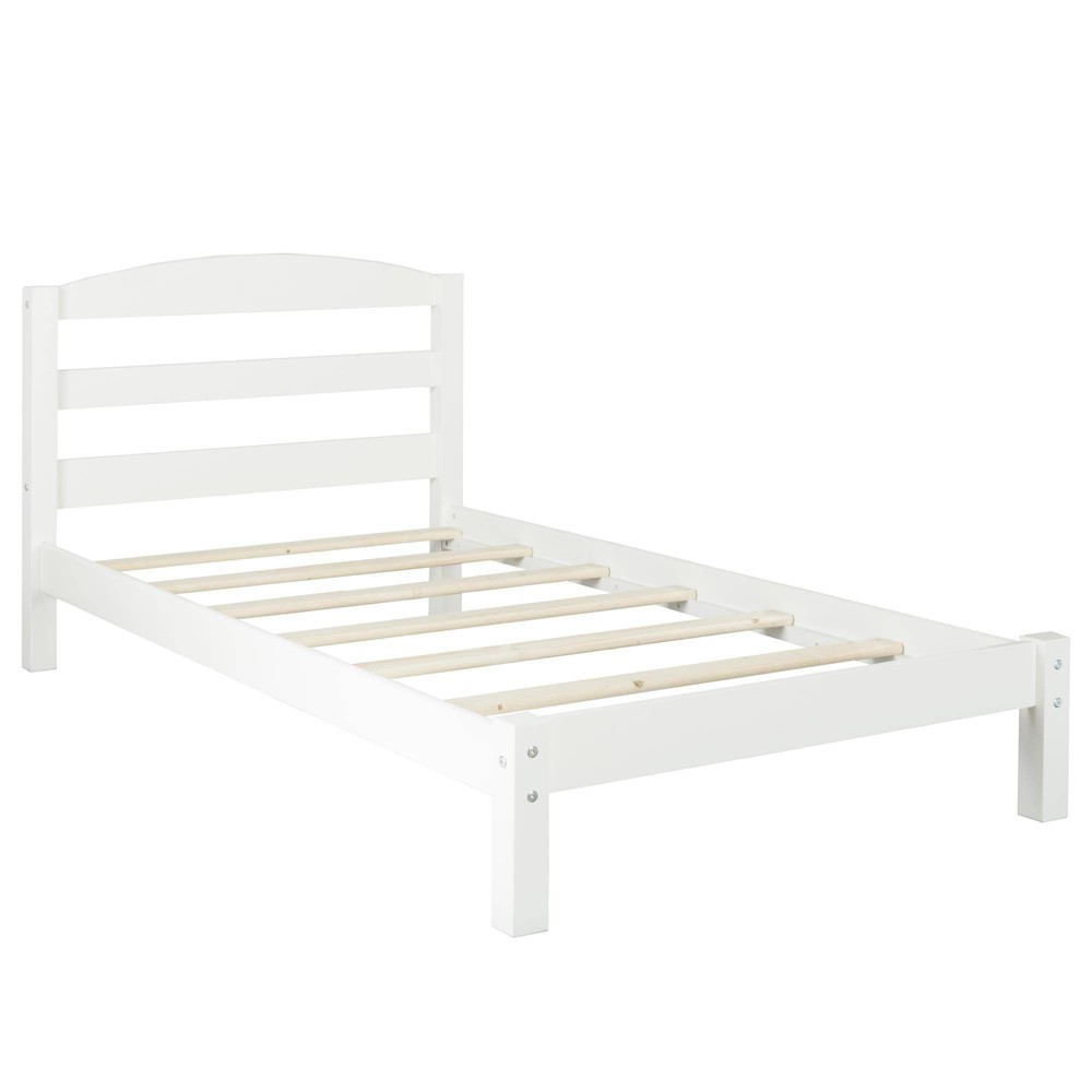 Photos - Bed Twin Alesso Kids'  White - Room & Joy