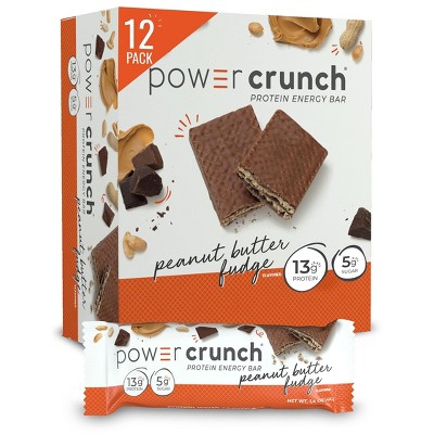 Power Crunch Protein Wafer Bars, Peanut Butter Fudge - 1.4 Ounce (Pack of 12)