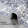 TackView Rug for Living Room - Vintage Area Rug, Retro Floral Print, Soft Touch, Non Slip Stain-Resistant Carpet - 2 of 4