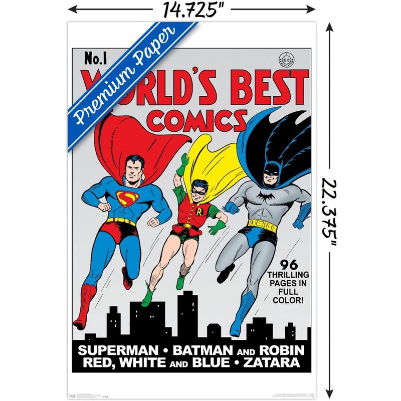 Trends International DC Comics - Batman And Robin - Worlds Best Comics - Cover 1 Unframed Wall Poster Prints, 3 of 7