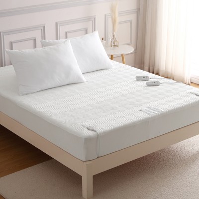Coucheta Heated Mattress Pad with Dual Control, 5 Heat Settings & 10H Auto Off, Breathable Air Layer & Deep Pocket Design, Multiple Sizes & Colors