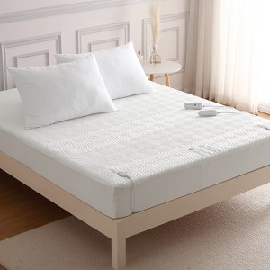 Coucheta Heated Mattress Pad with Dual Control, 5 Heat Settings & 10H Auto Off, Breathable Air Layer & Deep Pocket Design, Multiple Sizes & Colors - 1 of 4
