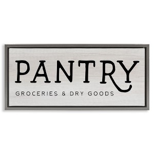 Stupell Industries Rustic Pantry Groceries Sign, 25" x 11" - 1 of 4