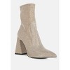 Hustlers Shimmer Block Heeled Ankle Boots - 2 of 4