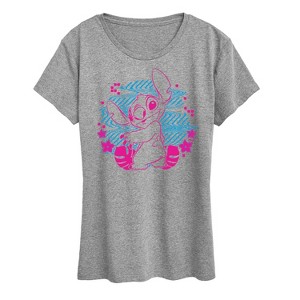 Women's - Lilo and Stitch - Stitch Haze Short Sleeve Graphic T-Shirt - 1 of 4
