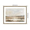 Kate and Laurel Neutral Abstract Landscape by The Creative Bunch Studio Framed Wall Art Print, 42 x 32, Woodgrain Stripe Mocha - 2 of 4