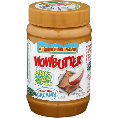 WowButter Peanut Free Creamy Butter - Case of 6 - 17.6