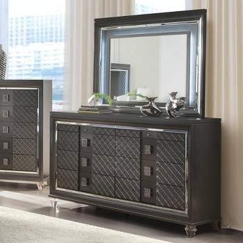 65" Sawyer Dresser Metallic Gray - Acme Furniture