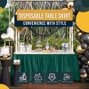 Crown Display 6 pack Disposable Plastic Tableskirts - 29" x 14 Ft ruffled Table Skirt with Adhesive Strip - 6 Count - 3 of 4