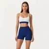 Anna-Kaci Active Women's High Waist Seam Detailed Active Shorts with Supportive Stretch Fabric and Flattering Fit - 2 of 4