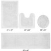Edge Bath Rug 100% Premium Cotton Ultra-Soft Water Absorbent Tufted Solid Reversible 4 Piece Bathroom Rug Set for Machine Washable Bathmat - 2 of 2