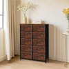 FONTOI Decorative Storage Cabinets, Stylish Decorative Storage Cabinet that Enhances Both Form and Function, Brown, 31.5"*11.8"*44.12" - 2 of 4