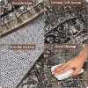 Acekool Abstract Area Rug, Washable Non-Slip Low Pile Carpet for Living Room Bedroom Kitchen, Soft Modern Distressed Accent Rug - 4 of 4